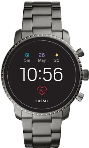 Fossil Gen 4 Explorist HR Smoke Stainless Steel FTW4012P C