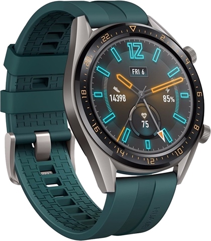 Huawei (FTN-B19) Watch GT 46mm Smartwatch - Titanium Grey/Green, A
